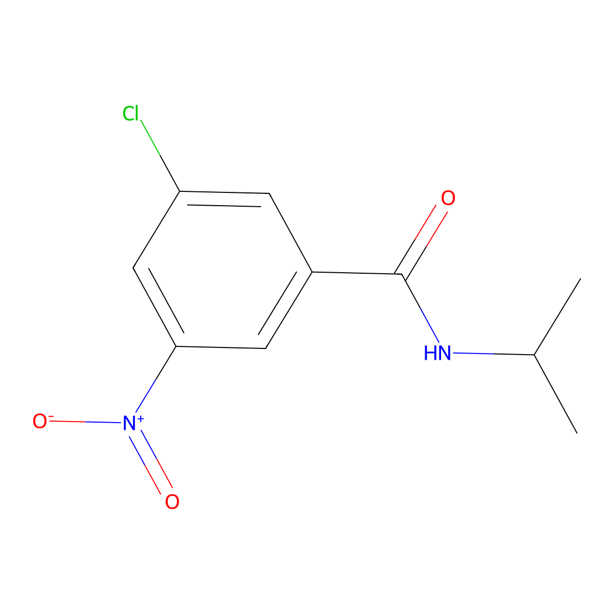 3-Chloro-5-nitro-n-(propan-2-yl)benzamide molecular structure, CAS 1485891-99-3