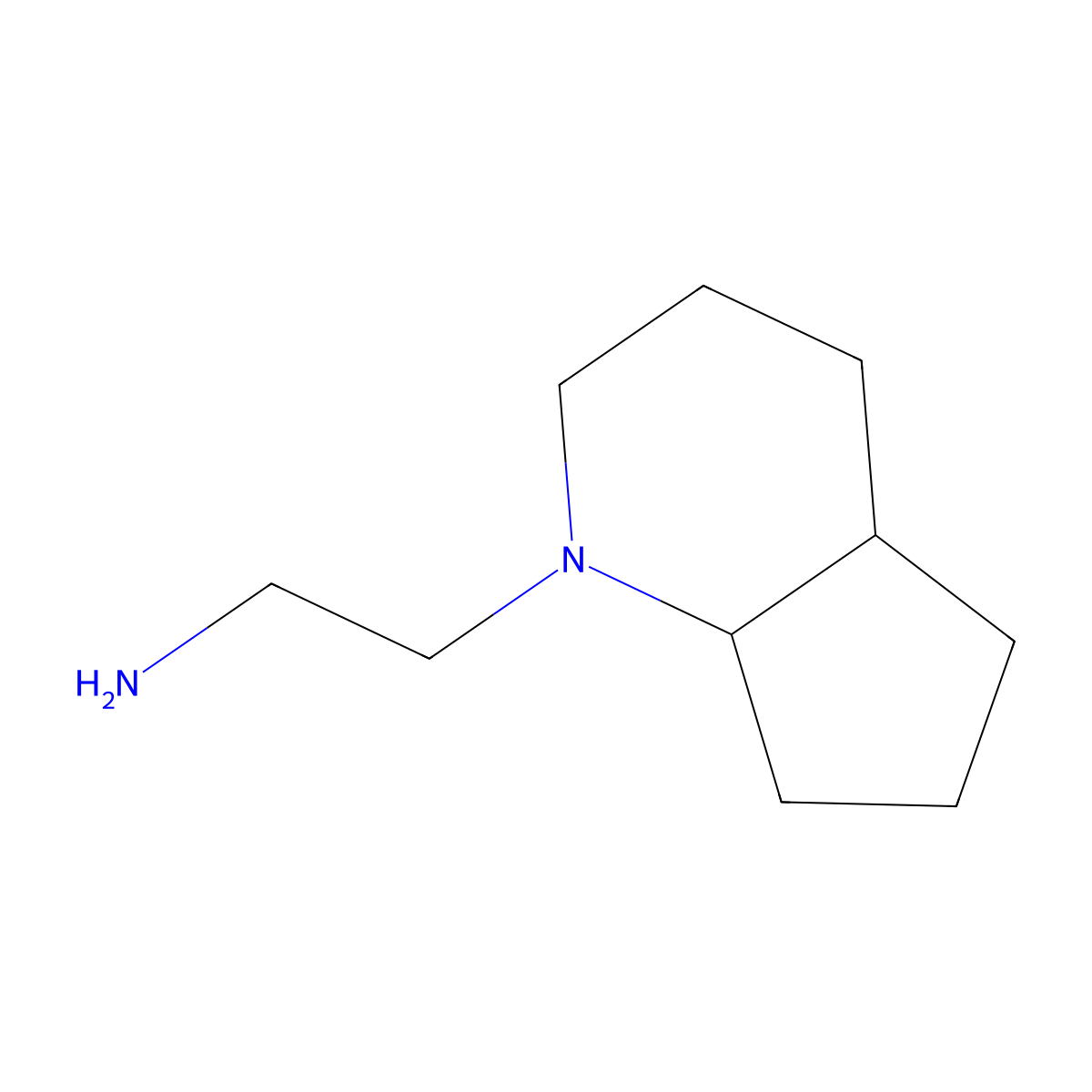 2-{octahydro-1H-cyclopenta[b]pyridin-1-yl}ethan-1-amine molecular structure, CAS 1485942-45-7