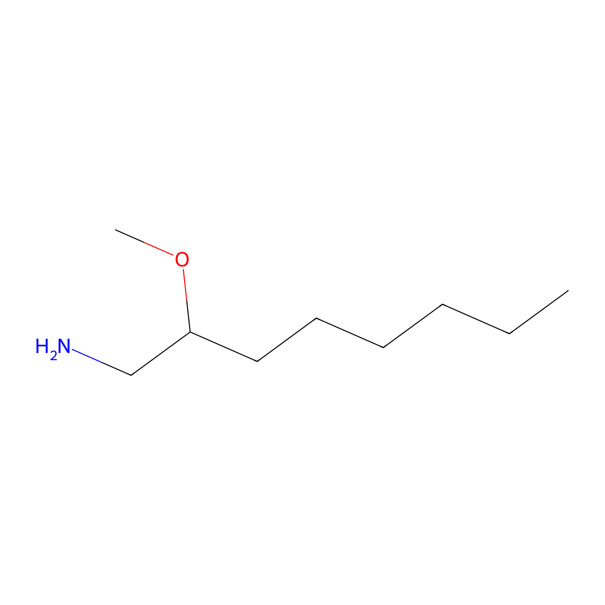 2-Methoxyoctan-1-amine molecular structure, CAS 1485960-93-7