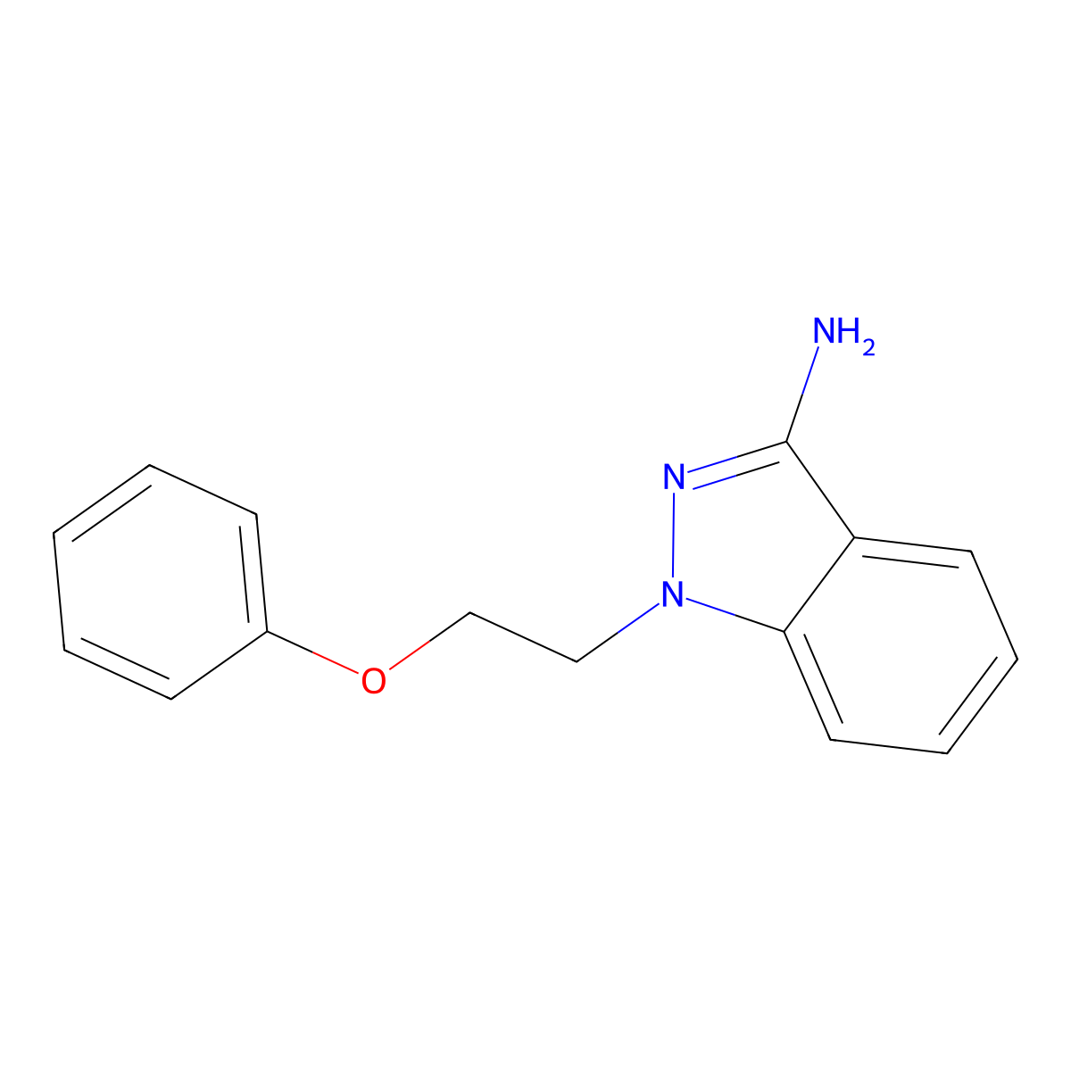 1-(2-phenoxyethyl)-1H-indazol-3-amine molecular structure, CAS 1485966-38-8