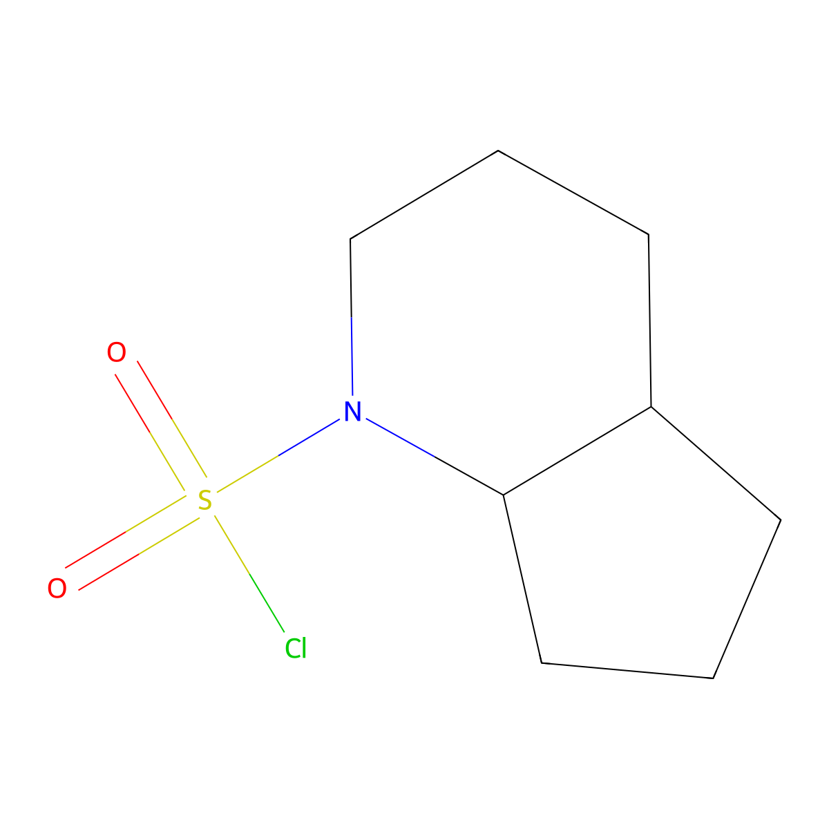 Octahydro-1H-cyclopenta[B]pyridine-1-sulfonyl chloride molecular structure, CAS 1485967-65-4