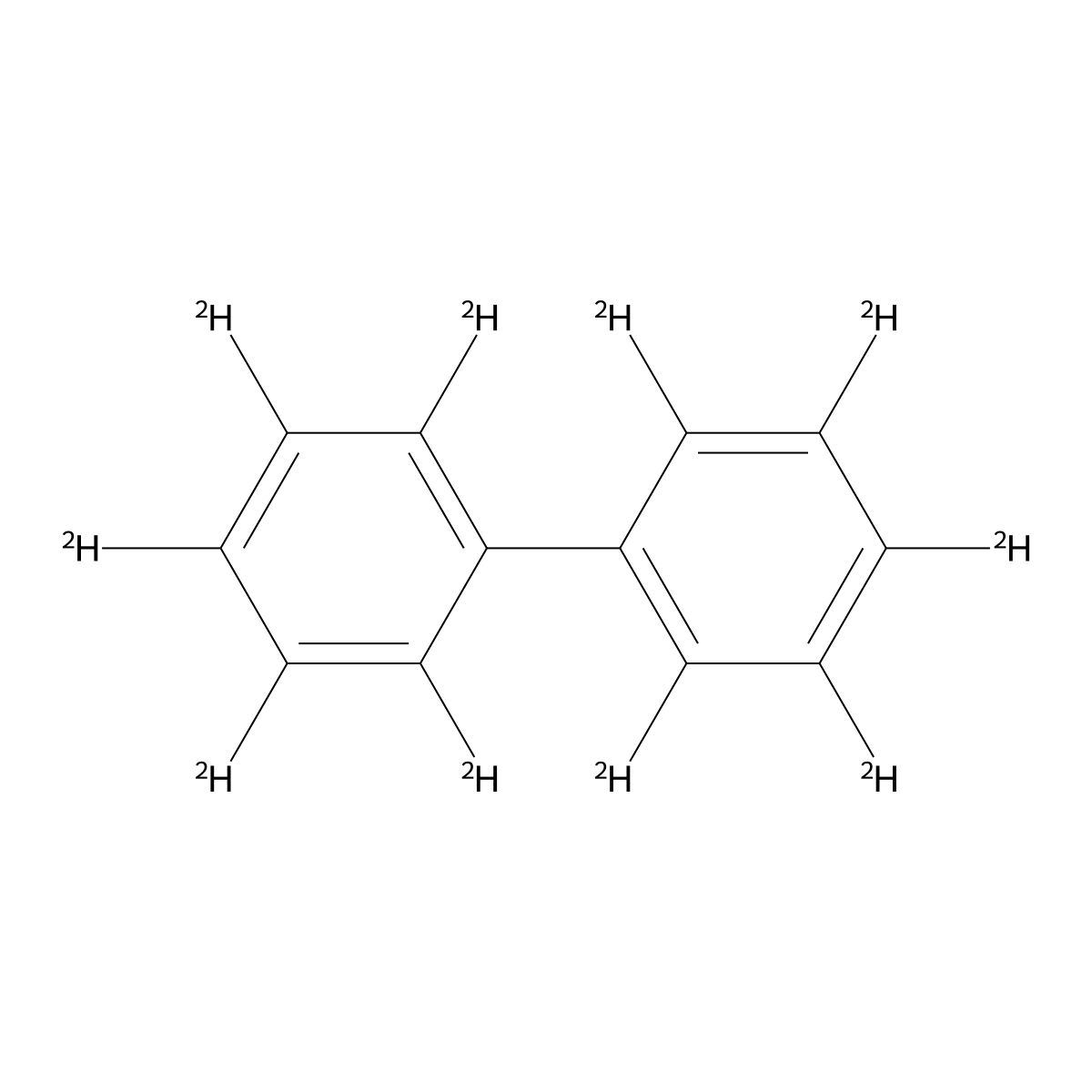 Biphenyl-d10 molecular structure, CAS 1486-01-7