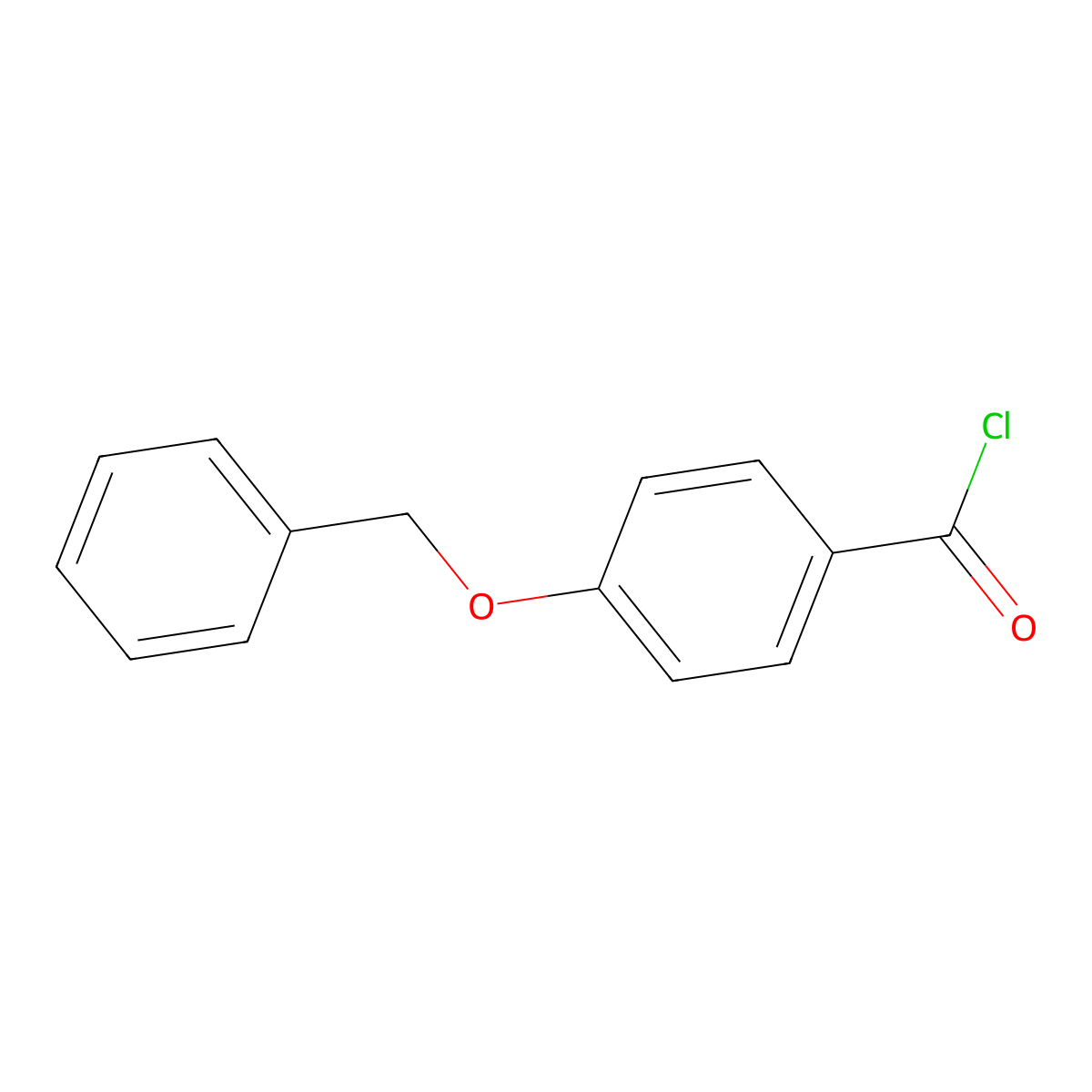 4-Benzyloxybenzoylchloride molecular structure, CAS 1486-50-6