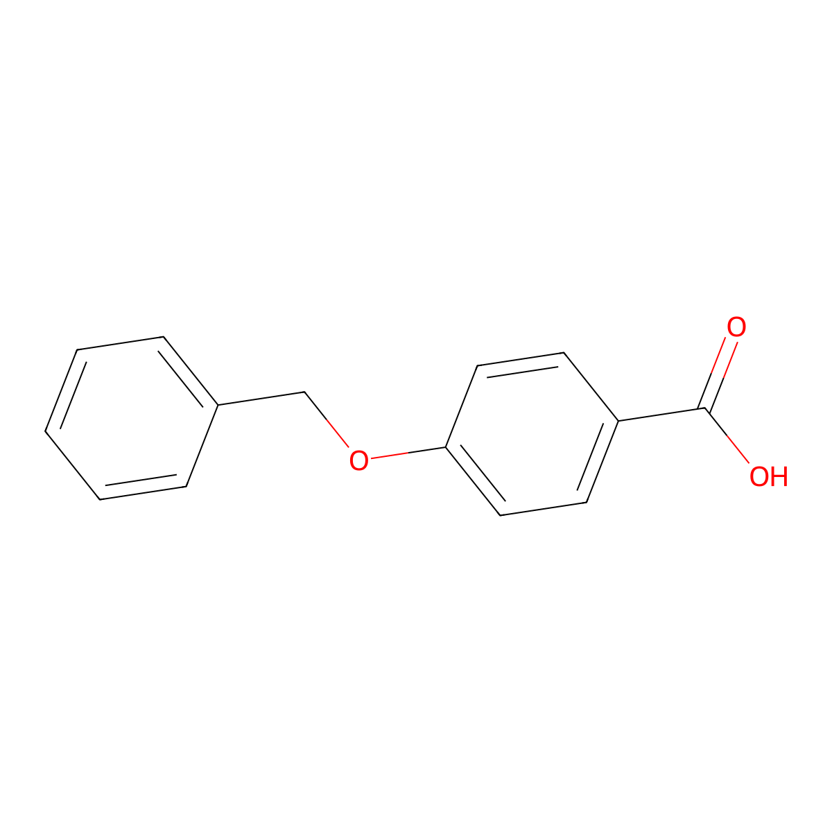 4-(Benzyloxy)benzoic acid molecular structure, CAS 1486-51-7