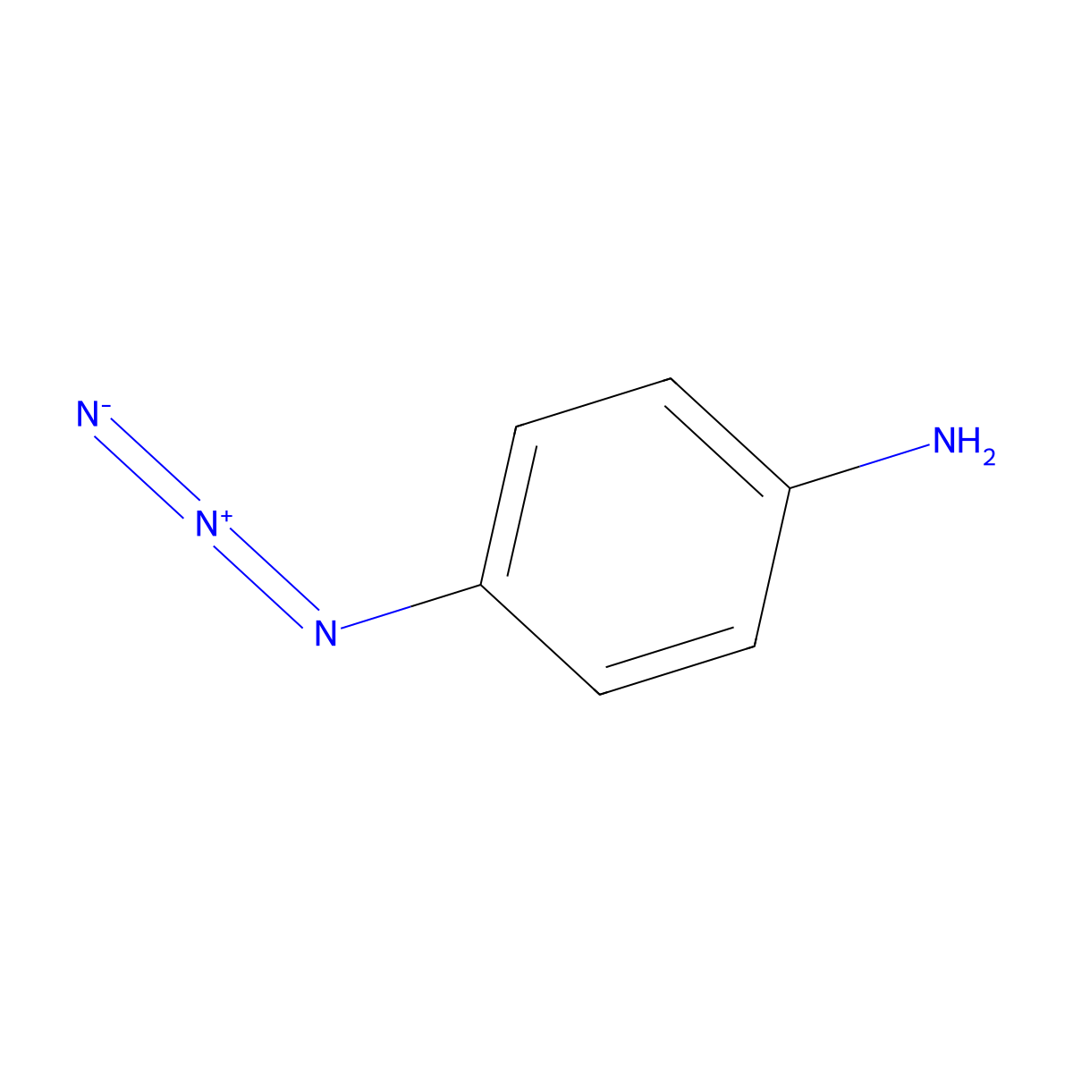 4-Azidoaniline molecular structure, CAS 14860-64-1