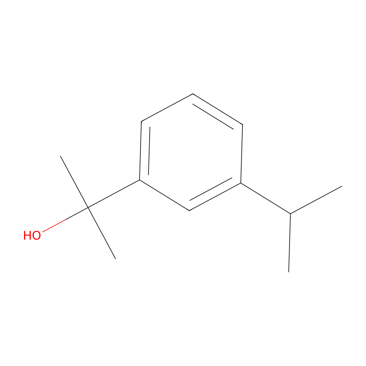 alpha,alpha-Dimethyl-3-(1-methylethyl)benzenemethanol molecular structure, CAS 14860-89-0