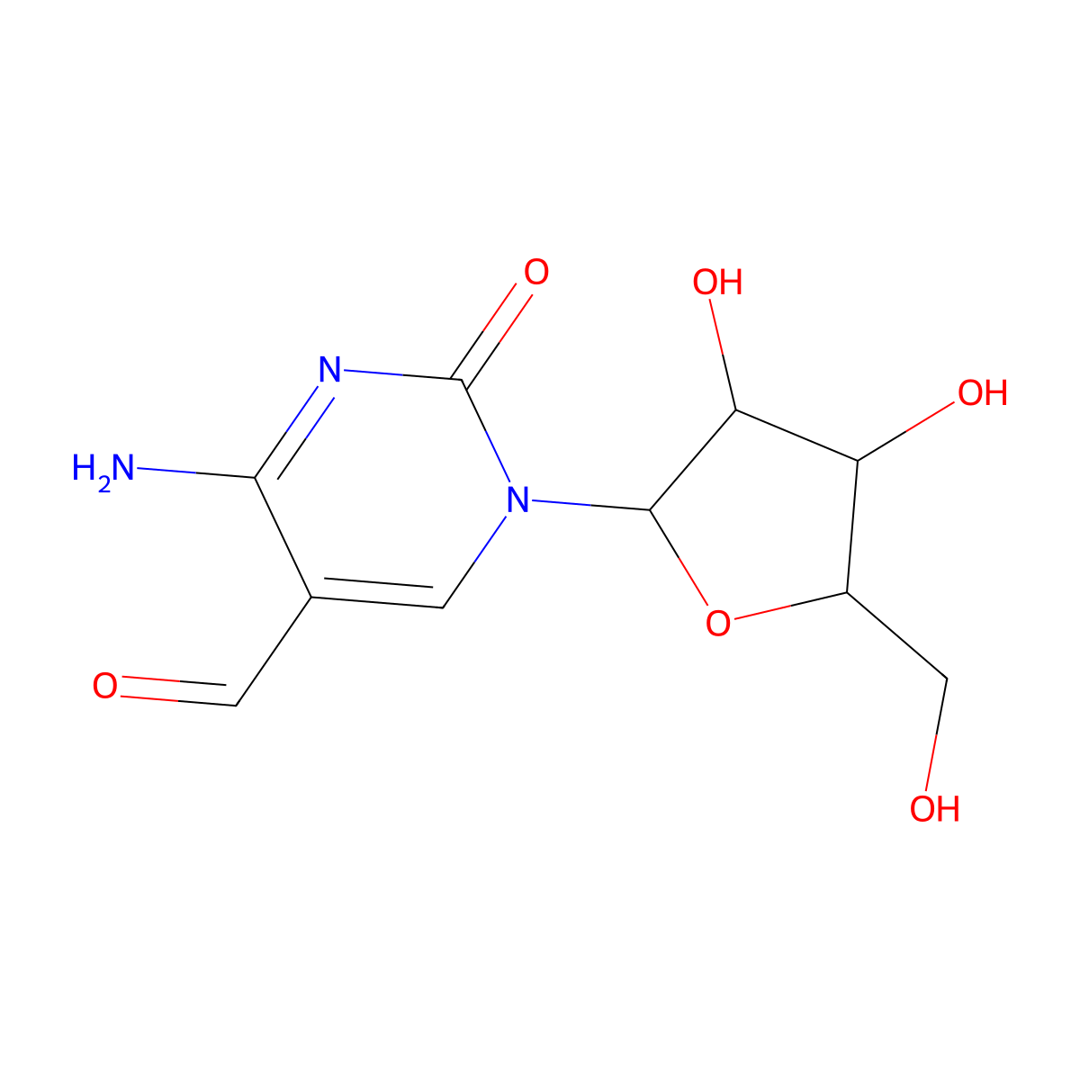 5-Formylcytidine molecular structure, CAS 148608-53-1
