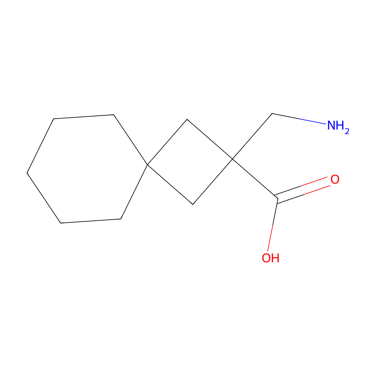 2-(Aminomethyl)spiro[3.5]nonane-2-carboxylic acid molecular structure, CAS 1486098-70-7
