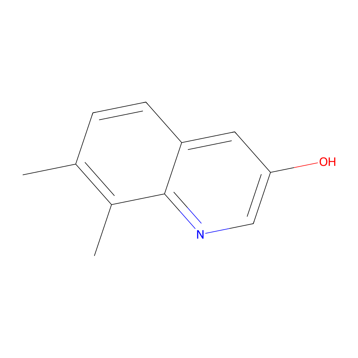 7,8-Dimethylquinolin-3-ol molecular structure, CAS 1486119-10-1