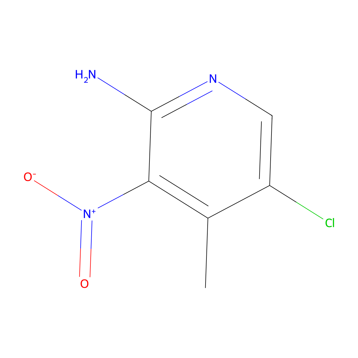 5-Chloro-4-methyl-3-nitropyridin-2-amine molecular structure, CAS 148612-17-3
