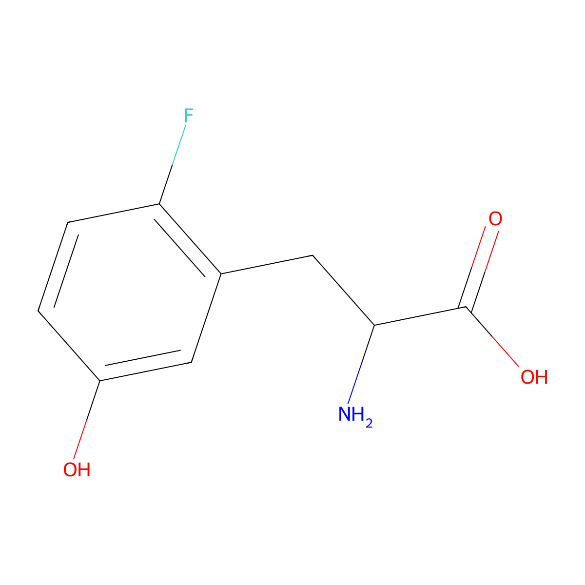 6-Fluoro-3-tyrosine molecular structure, CAS 148613-12-1