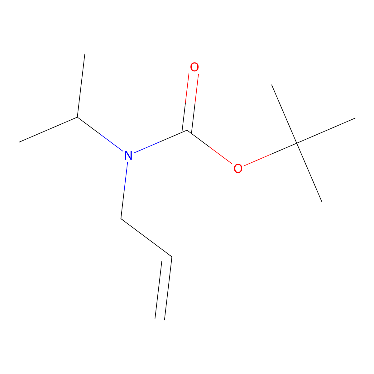 tert-butyl N-(prop-2-en-1-yl)-N-(propan-2-yl)carbamate molecular structure, CAS 1486171-46-3