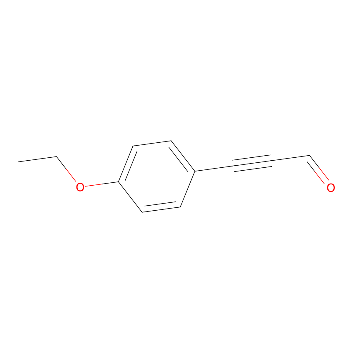 3-(4-Ethoxyphenyl)-2-propynal molecular structure, CAS 1486196-00-2