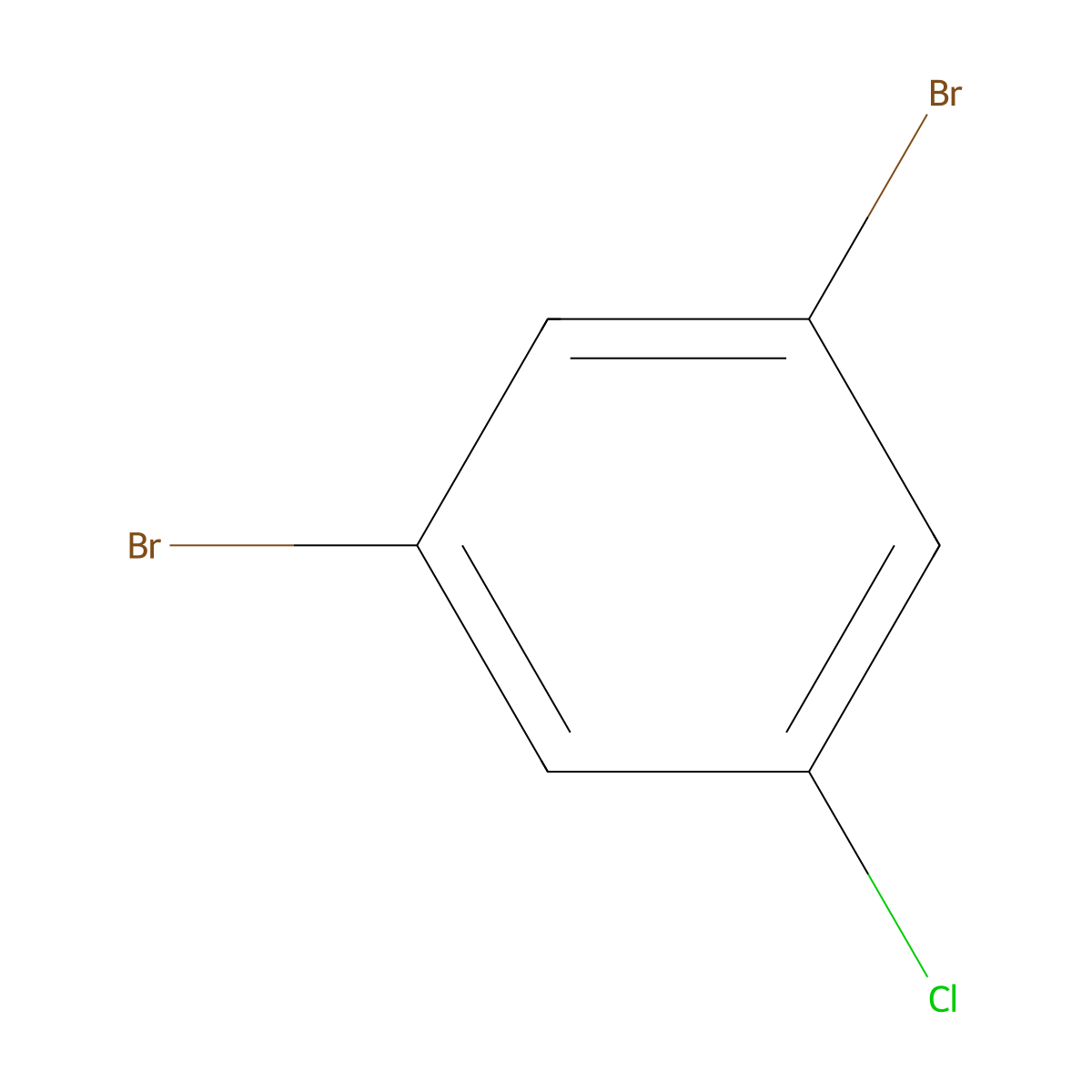 1,3-Dibromo-5-chlorobenzene molecular structure, CAS 14862-52-3