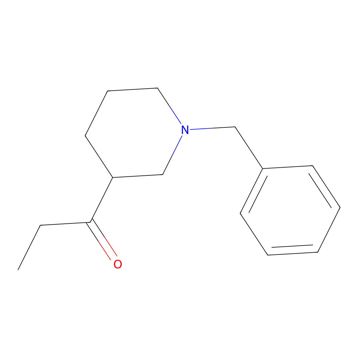 1-(1-Benzylpiperidin-3-yl)propan-1-one molecular structure, CAS 1486200-29-6