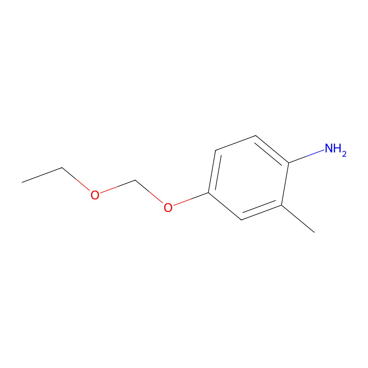 4-(Ethoxymethoxy)-2-methylaniline molecular structure, CAS 1486241-01-3
