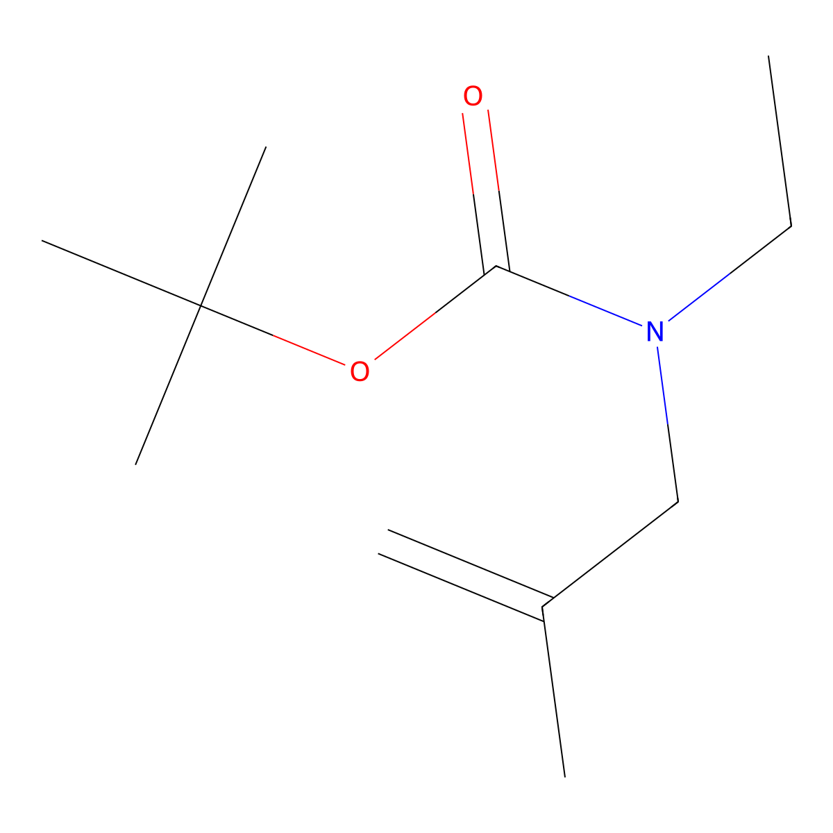 N-Ethyl-N-(2-methyl-2-propen-1-yl)-carbamic Acid 1,1-Dimethylethyl Ester molecular structure, CAS 1486289-54-6