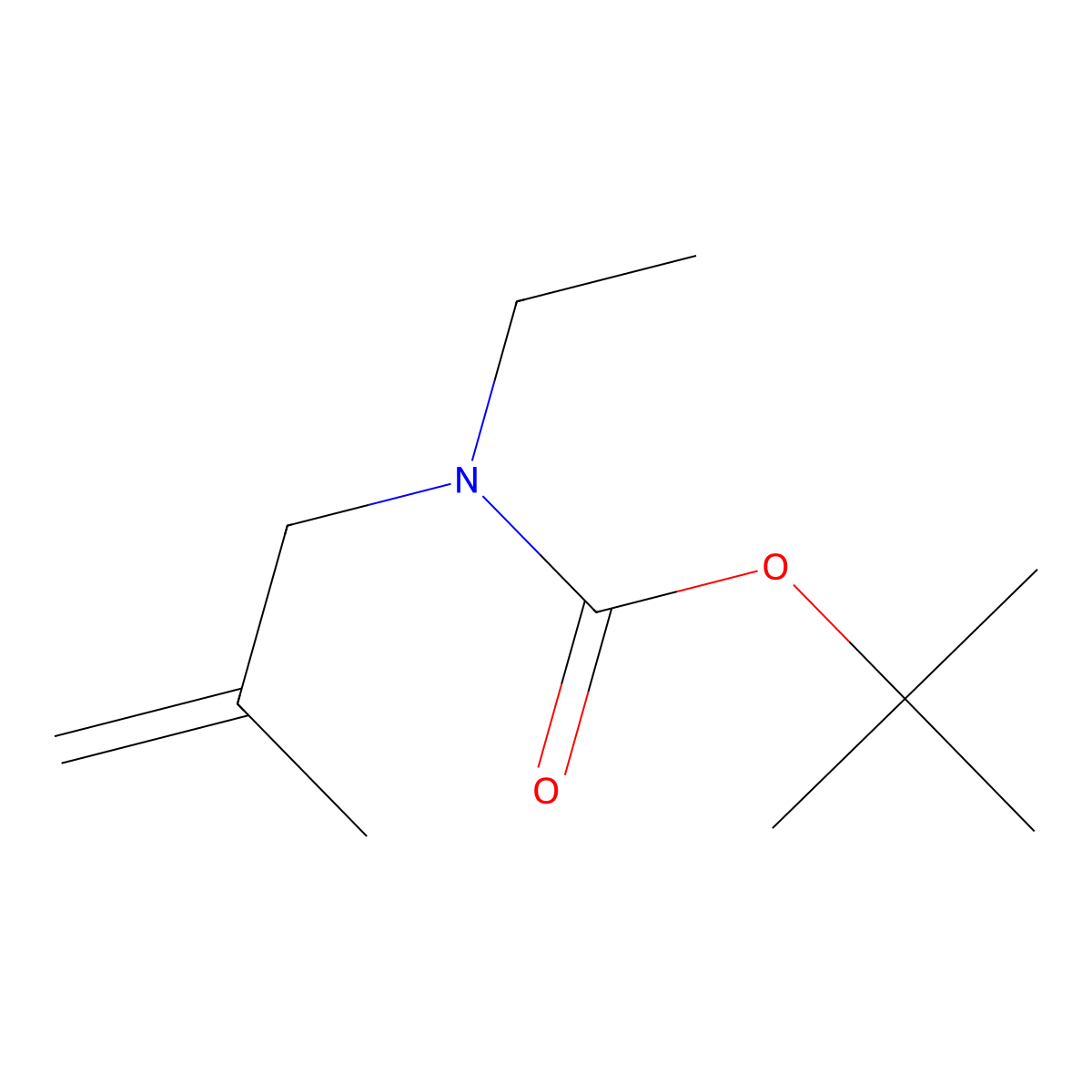 N-Ethyl-N-(2-methyl-2-propen-1-yl)-carbamic Acid 1,1-Dimethylethyl Ester molecular structure, CAS 1486289-54-6