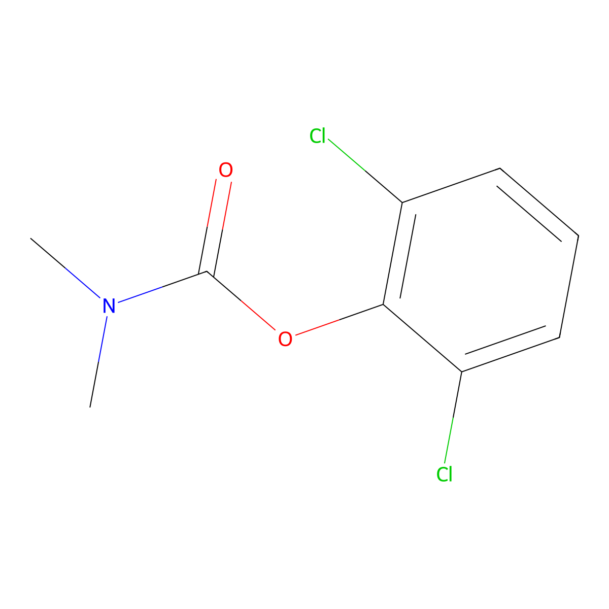 (2,6-dichlorophenyl) N,N-dimethylcarbamate molecular structure, CAS 14863-58-2