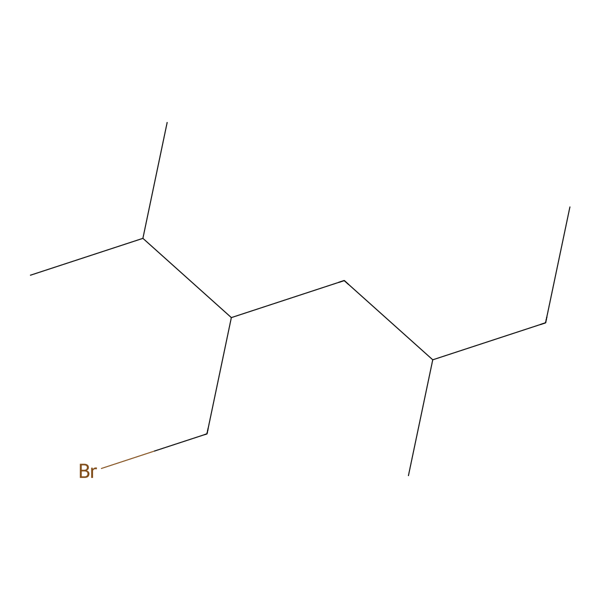 3-(Bromomethyl)-2,5-dimethylheptane molecular structure, CAS 1486347-86-7