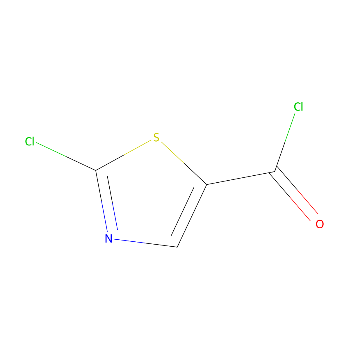 2-Chloro-1,3-thiazole-5-carbonyl chloride molecular structure, CAS 148637-74-5