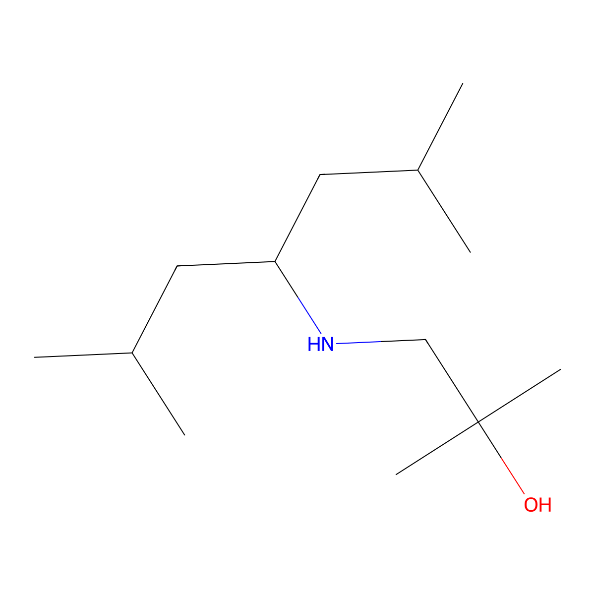 1-[(2,6-Dimethylheptan-4-yl)amino]-2-methylpropan-2-ol molecular structure, CAS 1486382-99-3