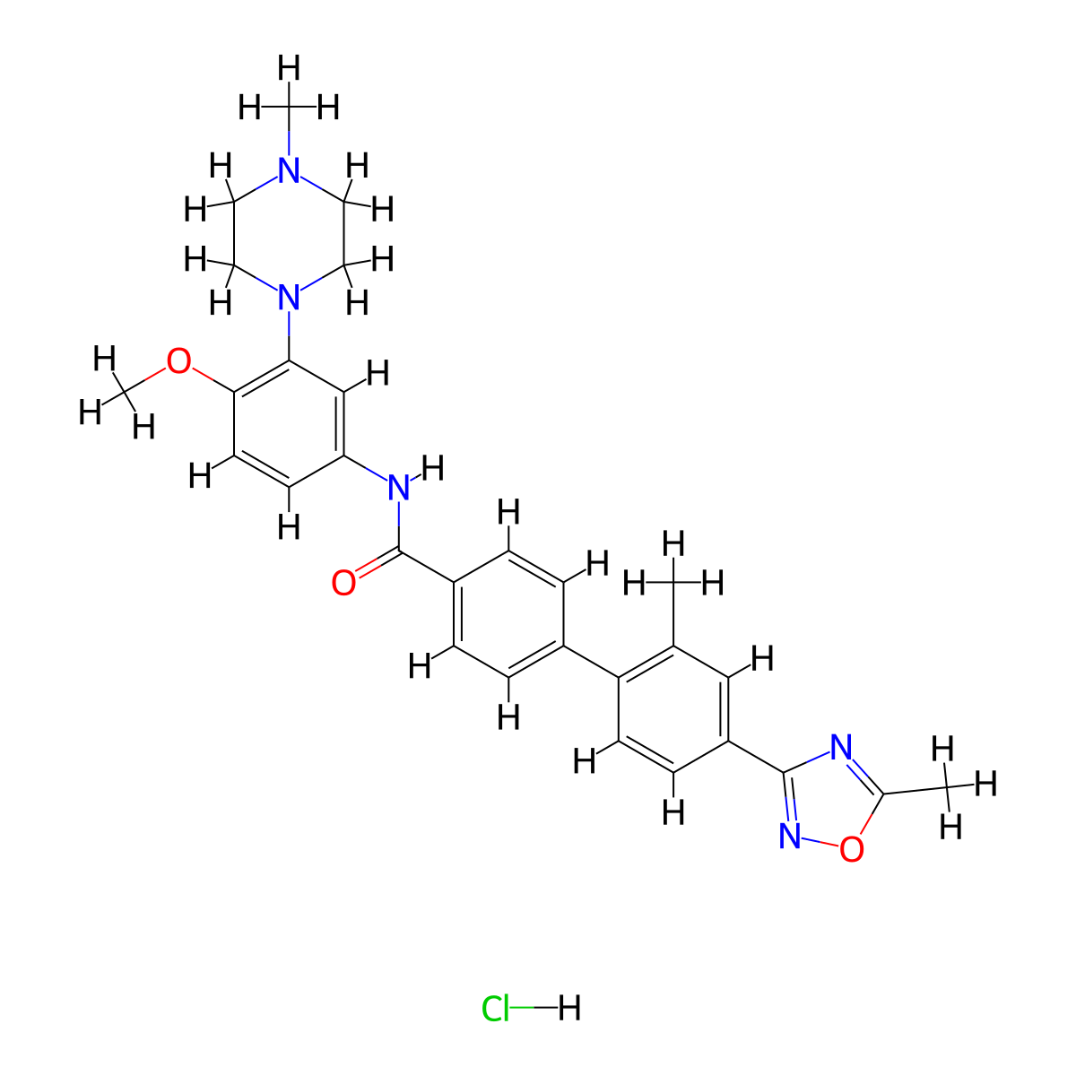 GR 127935 hydrochloride molecular structure, CAS 148642-42-6