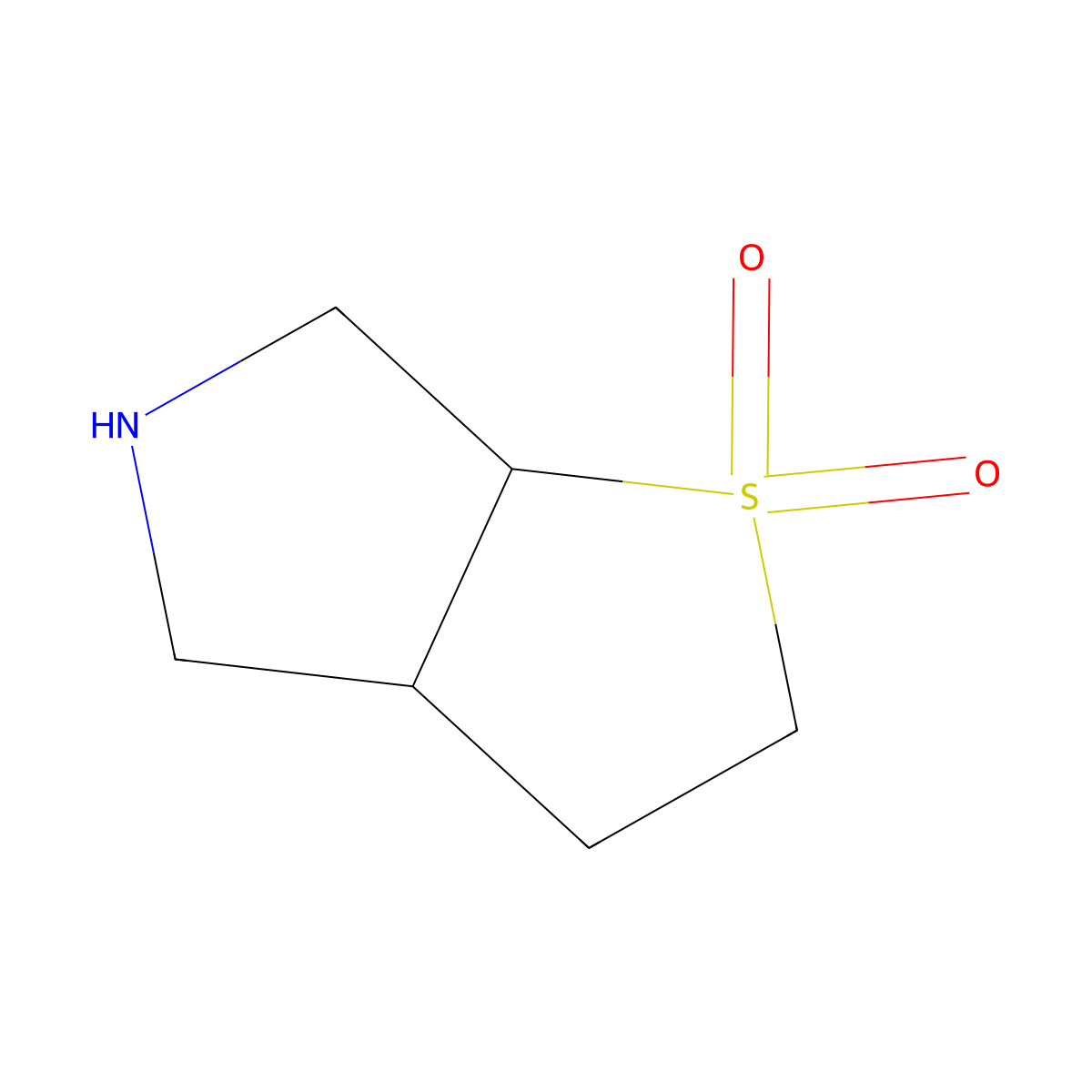(3As,6as)-hexahydro-2h-thieno[2,3-c]pyrrole 1,1-dioxide molecular structure, CAS 1486472-95-0