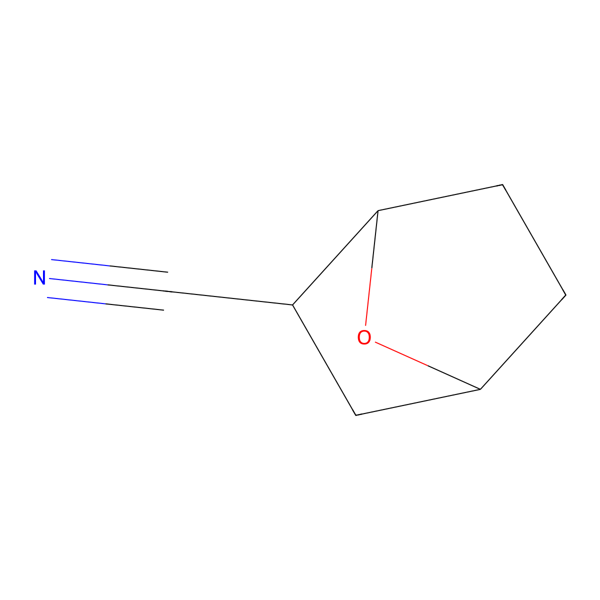 rac-(1R,2R,4S)-7-oxabicyclo(2.2.1)heptane-2-carbonitrile molecular structure, CAS 1486473-01-1