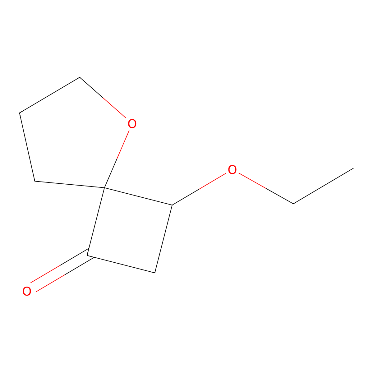 (3R,4S)-3-ethoxy-5-oxaspiro[3.4]octan-1-one molecular structure, CAS 1486485-19-1