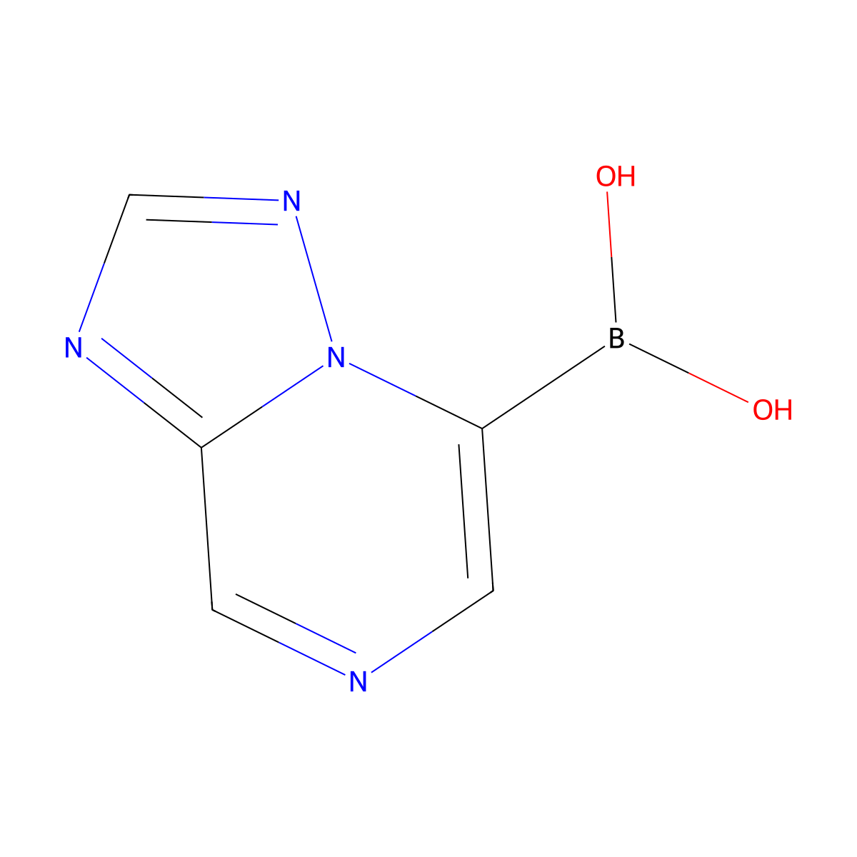 {[1,2,4]Triazolo[1,5-a]pyrazin-5-yl}boronic acid molecular structure, CAS 1486485-61-3