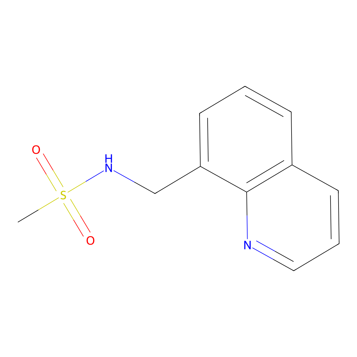N-[(quinolin-8-yl)methyl]methanesulfonamide molecular structure, CAS 1486517-97-8