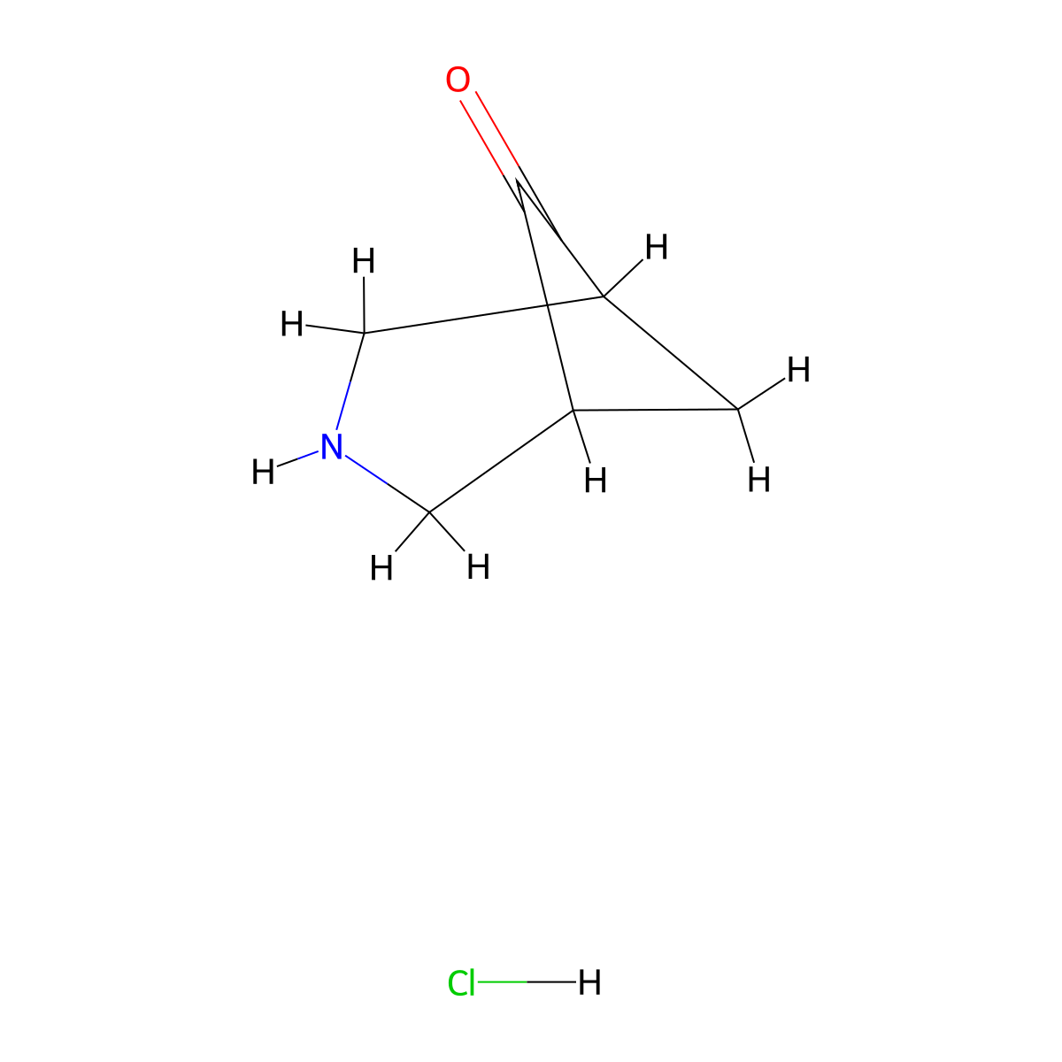 3-Azabicyclo[3.1.1]heptan-6-one hydrochloride molecular structure, CAS 1486519-87-2