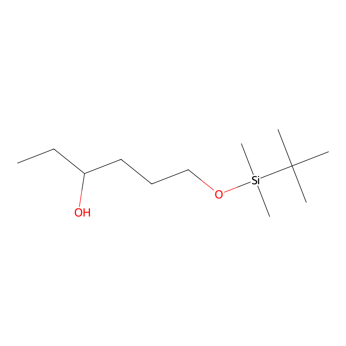 6-(tert-Butyl-dimethyl-silanyloxy)-hexan-3-ol molecular structure, CAS 1486554-65-7