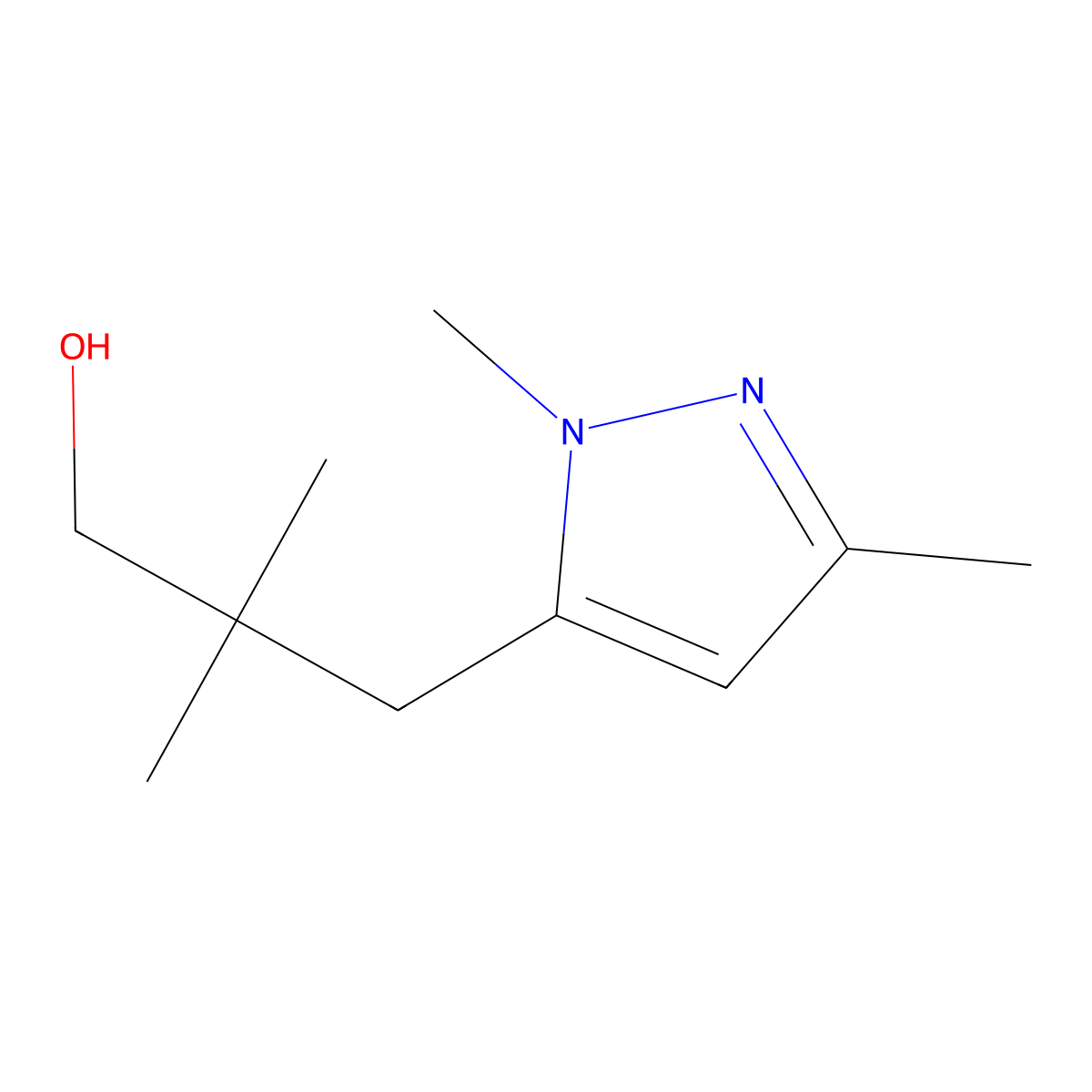 3-(1,3-Dimethyl-1h-pyrazol-5-yl)-2,2-dimethylpropan-1-ol molecular structure, CAS 1486639-77-3