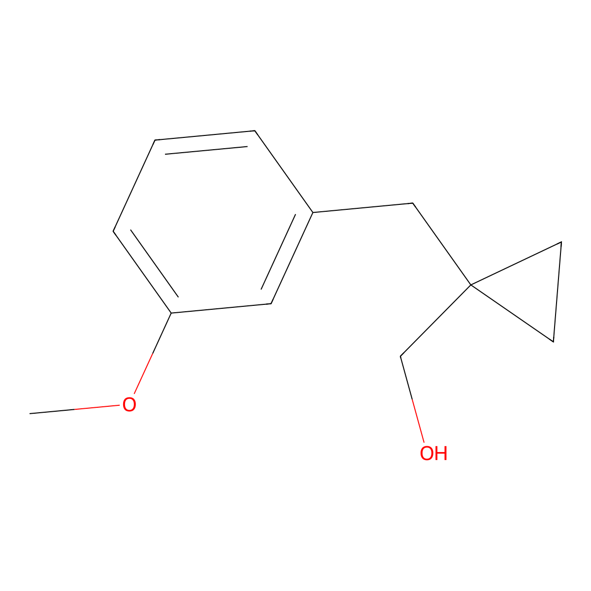 (1-(3-Methoxybenzyl)cyclopropyl)methanol molecular structure, CAS 1486641-15-9