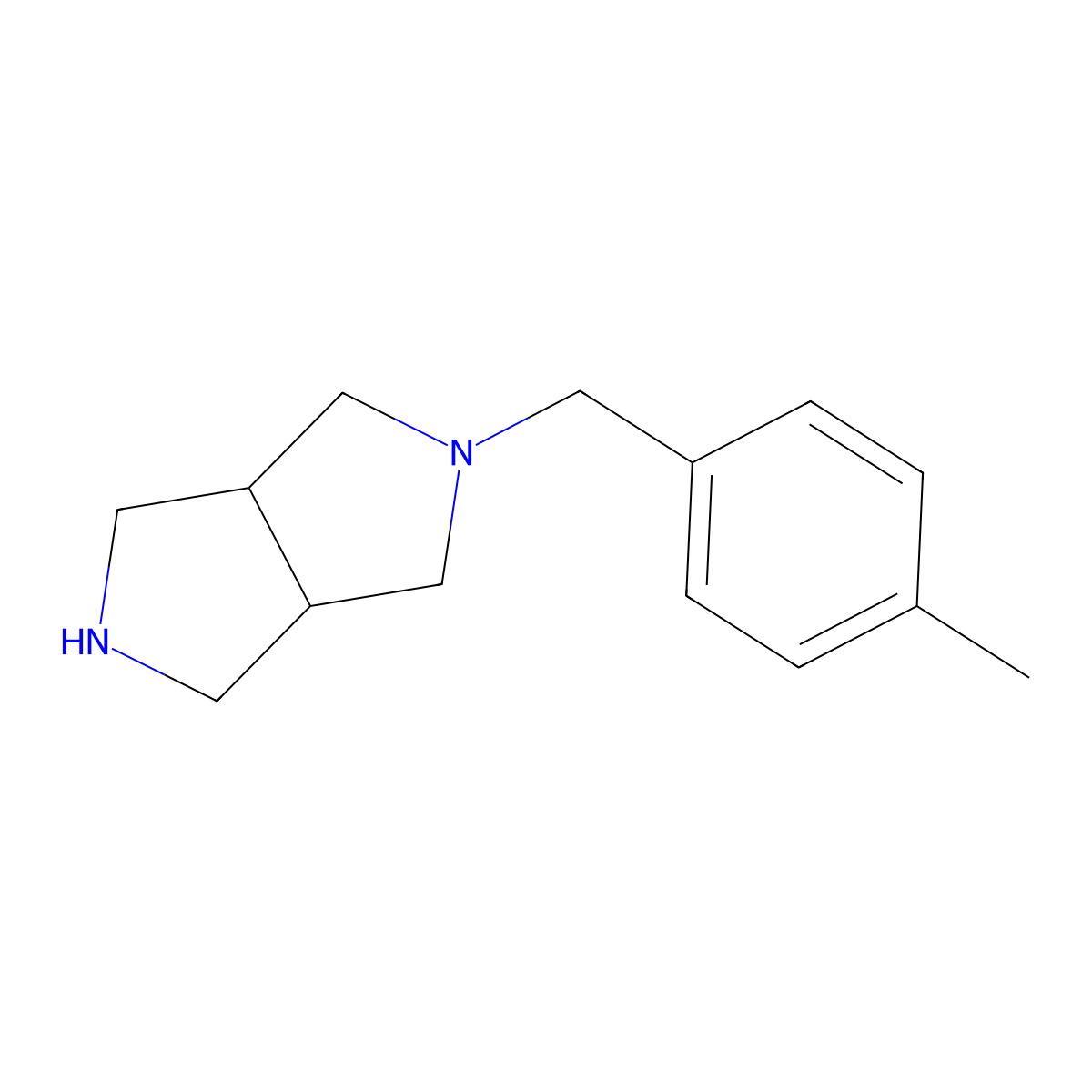 2-(4-Methylbenzyl)octahydropyrrolo[3,4-c]pyrrole molecular structure, CAS 1486694-77-2