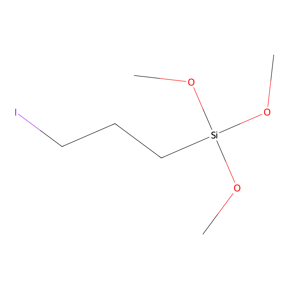 (3-Iodopropyl)trimethoxysilane molecular structure, CAS 14867-28-8