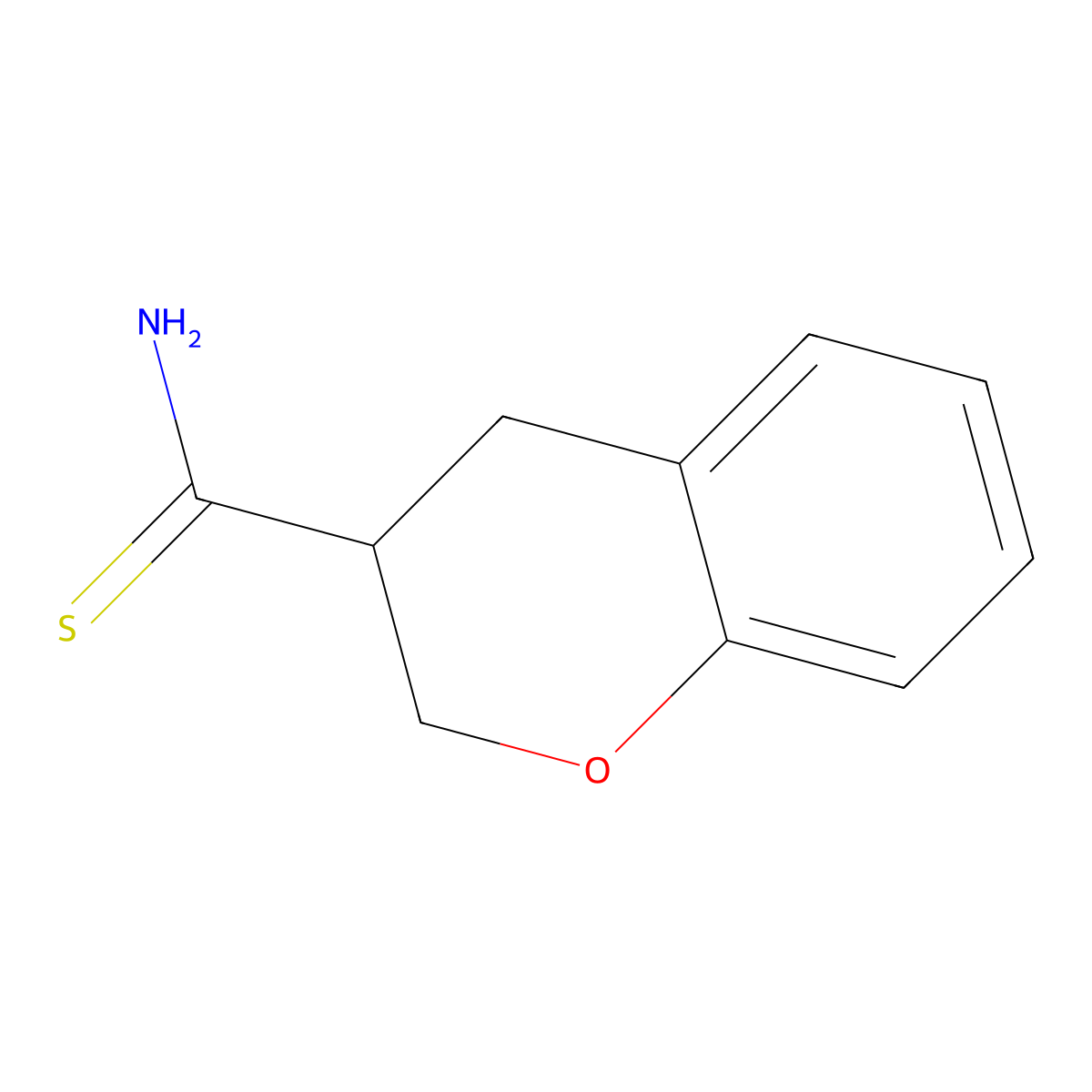 Chromane-3-carbothioamide molecular structure, CAS 1486705-15-0