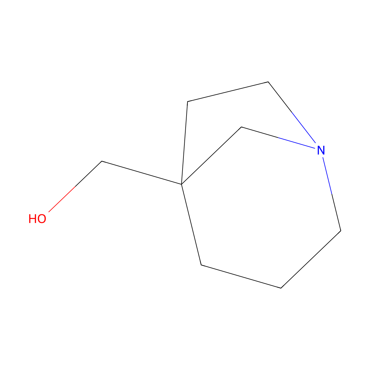 {1-Azabicyclo[3.2.1]octan-5-yl}methanol molecular structure, CAS 148672-75-7