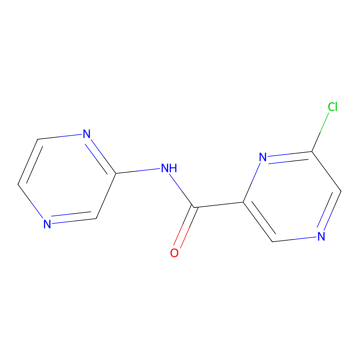 6-Chloro-N-(pyrazin-2-yl)pyrazine-2-carboxamide molecular structure, CAS 148673-66-9