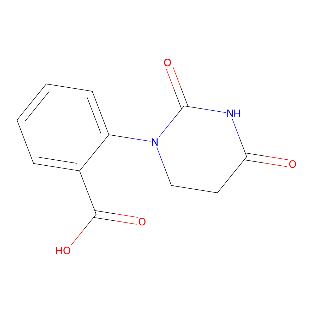 2-(2,4-dioxotetrahydropyrimidin-1(2H)-yl)benzoic acid molecular structure, CAS 148673-97-6