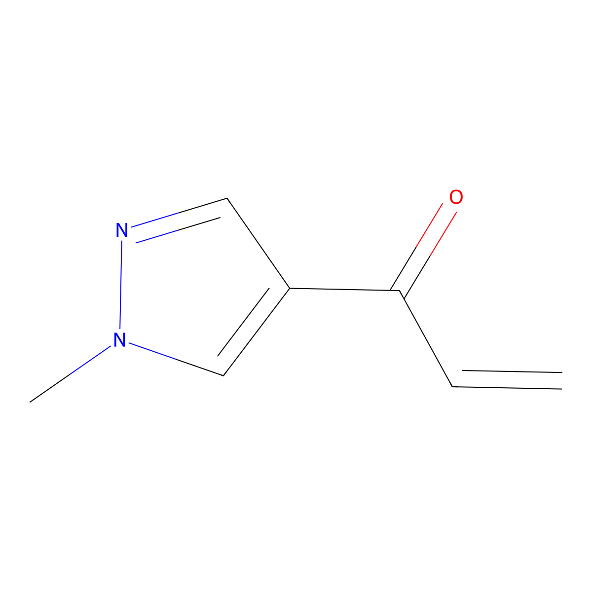 1-(1-Methyl-1h-pyrazol-4-yl)prop-2-en-1-one molecular structure, CAS 1486740-15-1