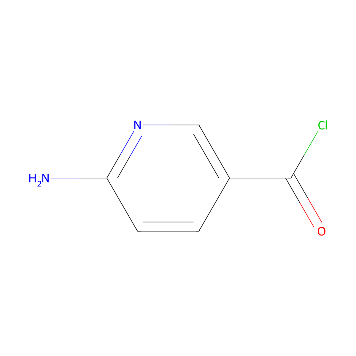 6-Aminopyridine-3-carbonyl chloride molecular structure, CAS 148675-53-0
