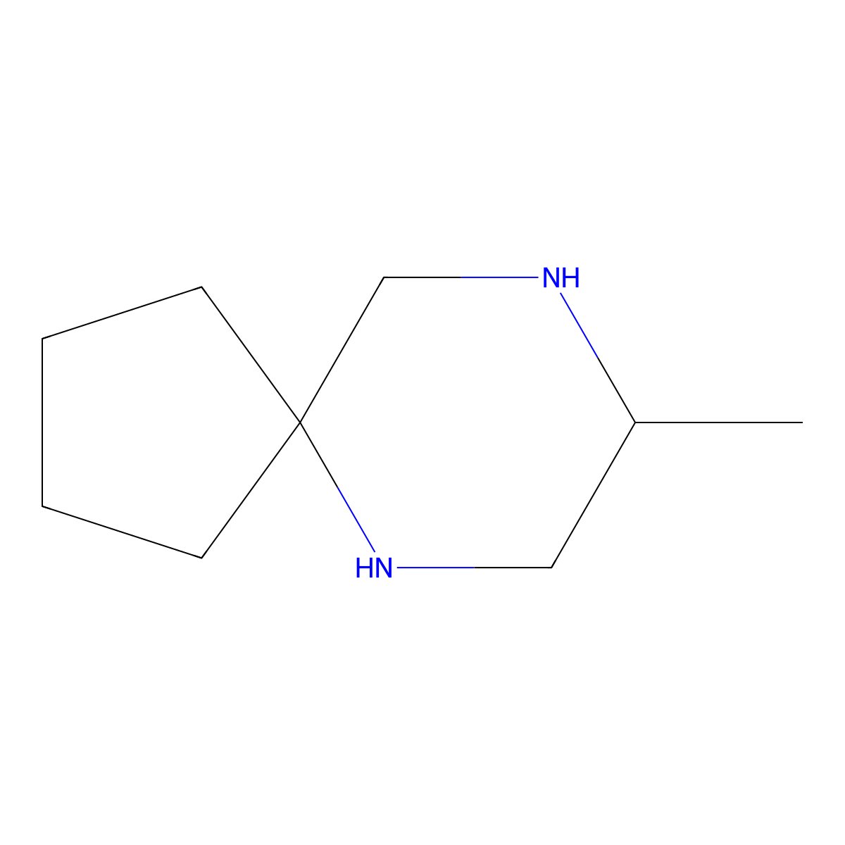 8-Methyl-6,9-diazaspiro[4.5]decane molecular structure, CAS 1486802-24-7