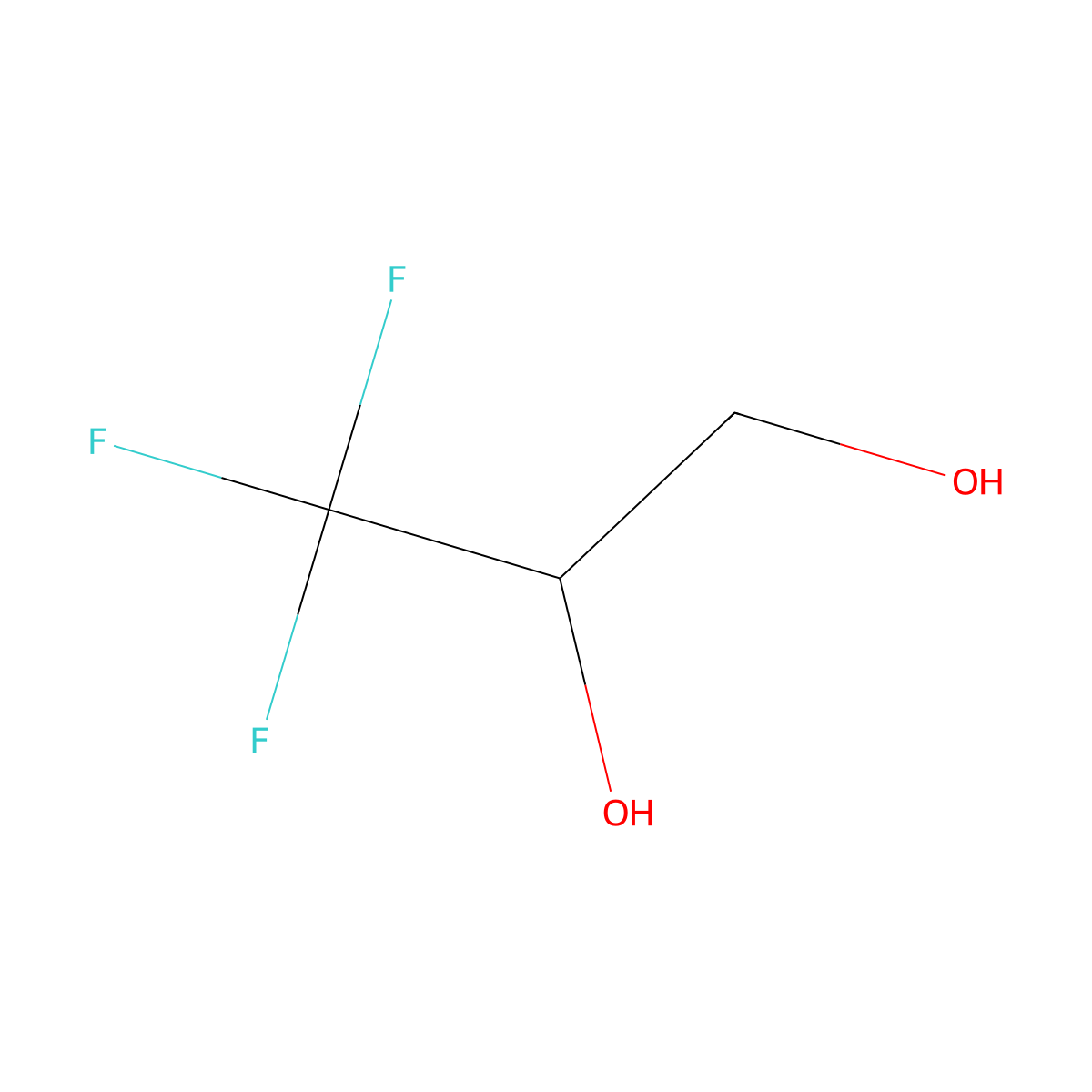 (R)-3,3,3-Trifluoropropane-1,2-diol molecular structure, CAS 148683-13-0