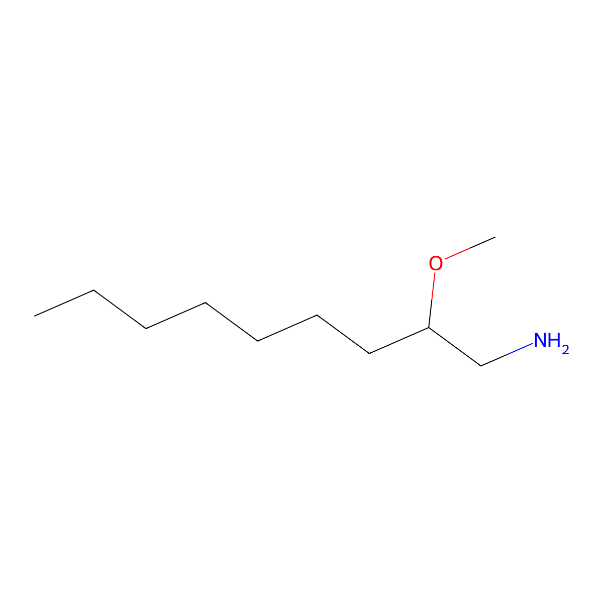 2-Methoxynonan-1-amine molecular structure, CAS 1486834-84-7