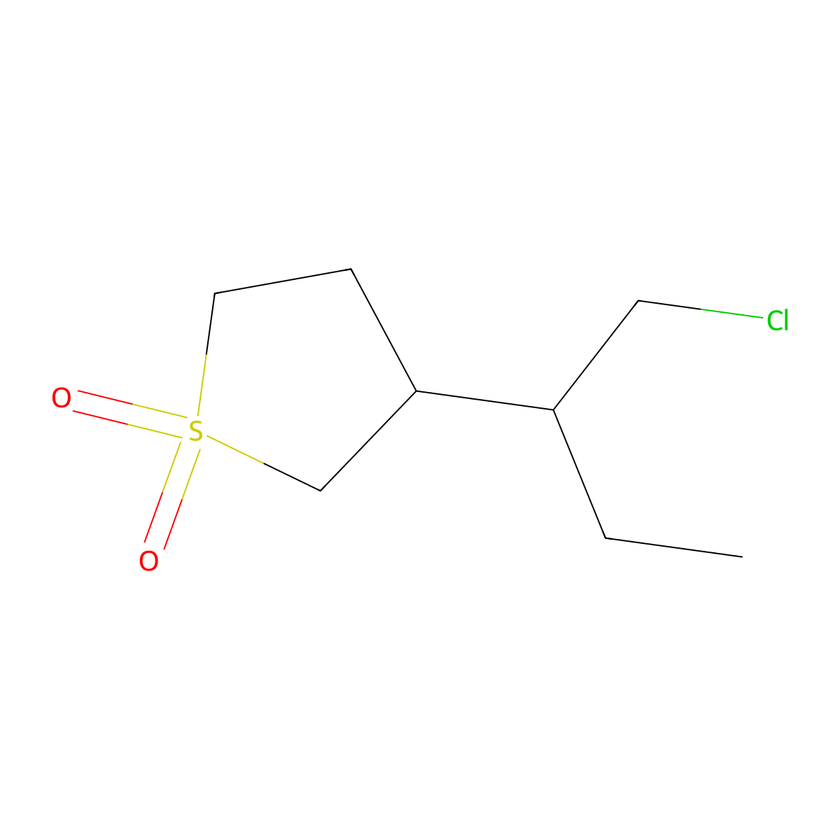 3-(1-Chlorobutan-2-yl)-1lambda6-thiolane-1,1-dione molecular structure, CAS 1486866-66-3