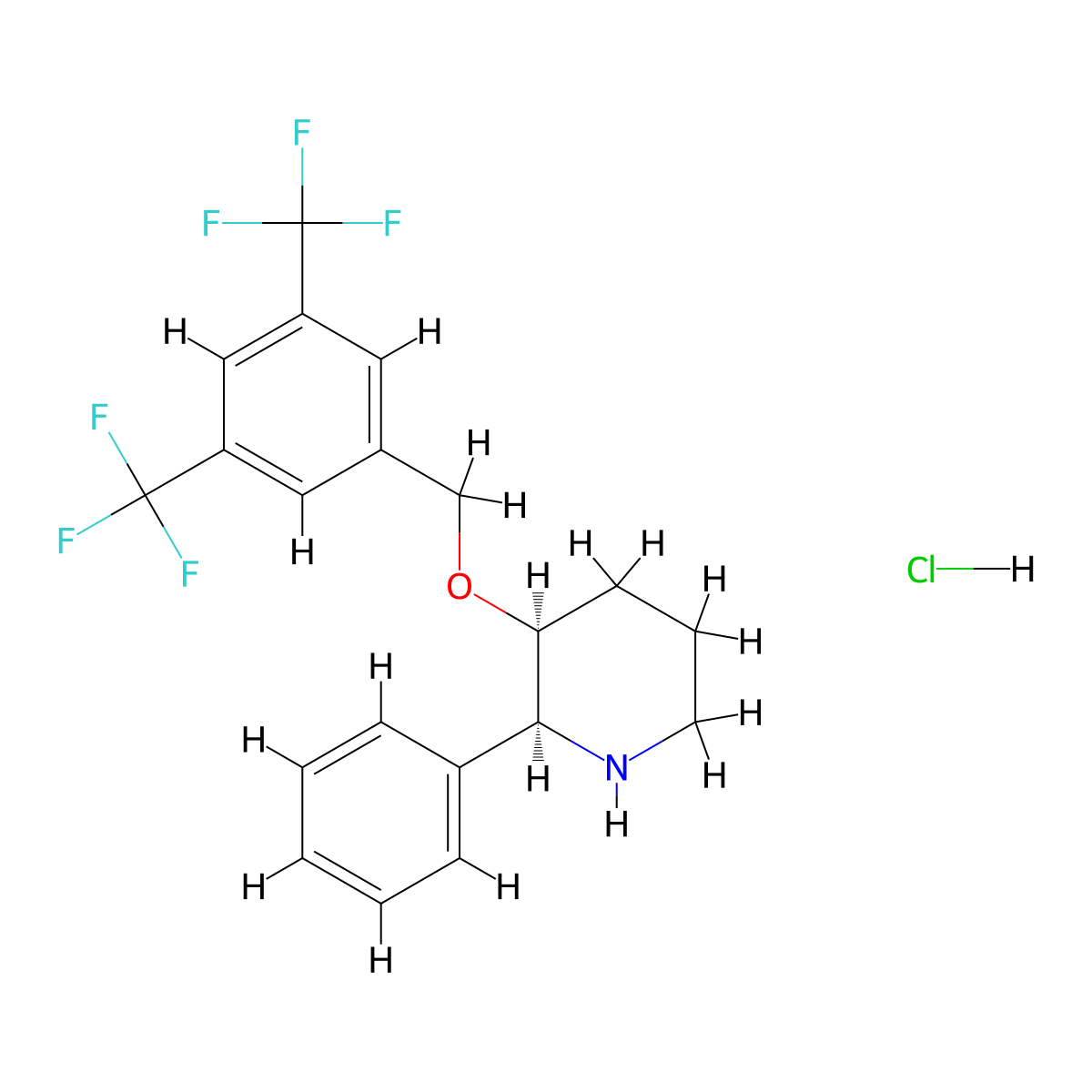 L-733,060 hydrochloride molecular structure, CAS 148687-76-7