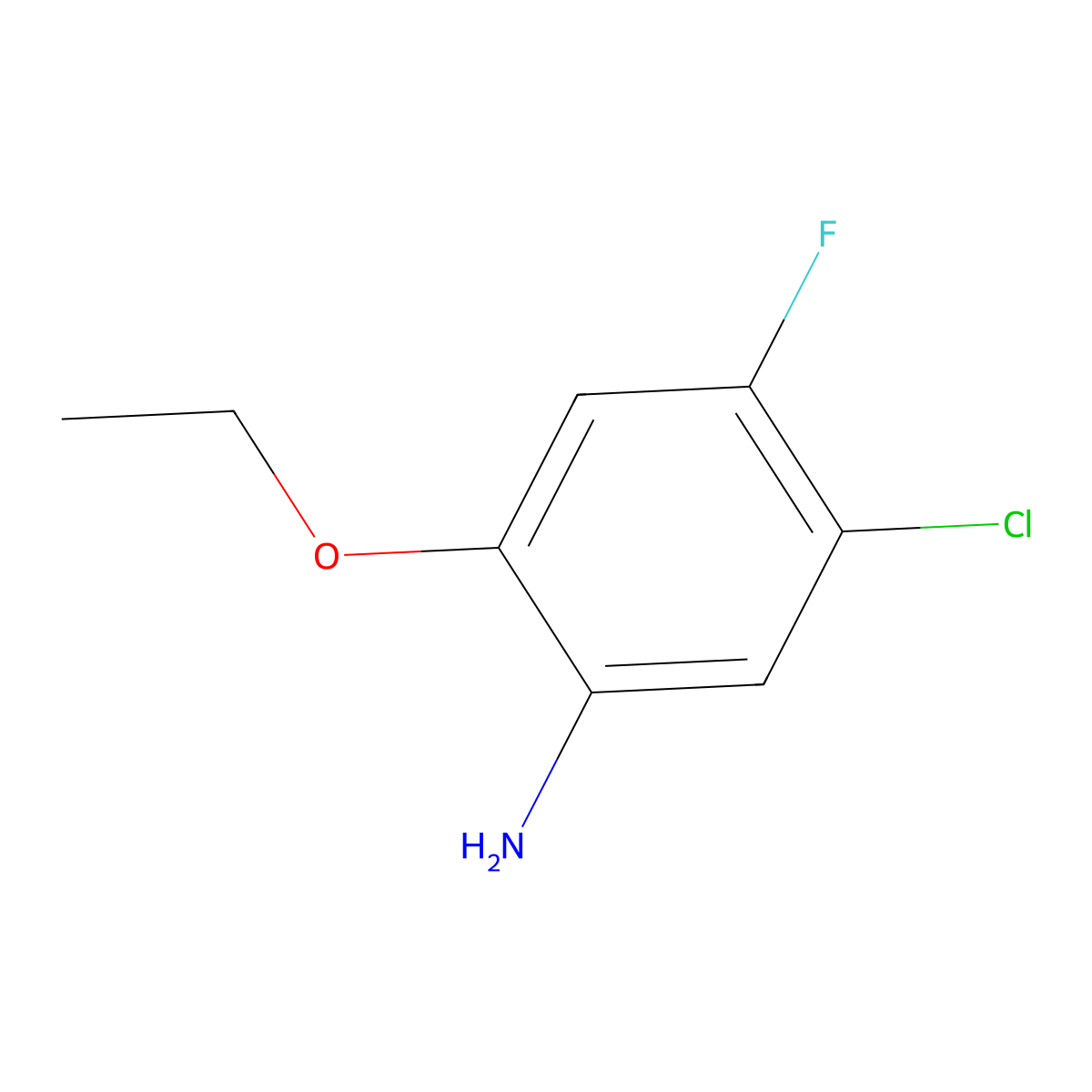 5-Chloro-2-ethoxy-4-fluoroaniline molecular structure, CAS 1486873-62-4